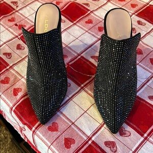 Aldo Black Studded Heels